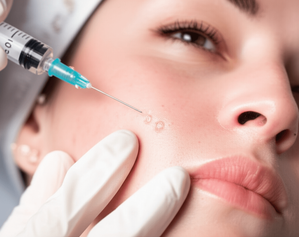 تصویر واقعی از درمان پی آرپی و پی آر اف در کلینیک زیبایی - نسخه ۲