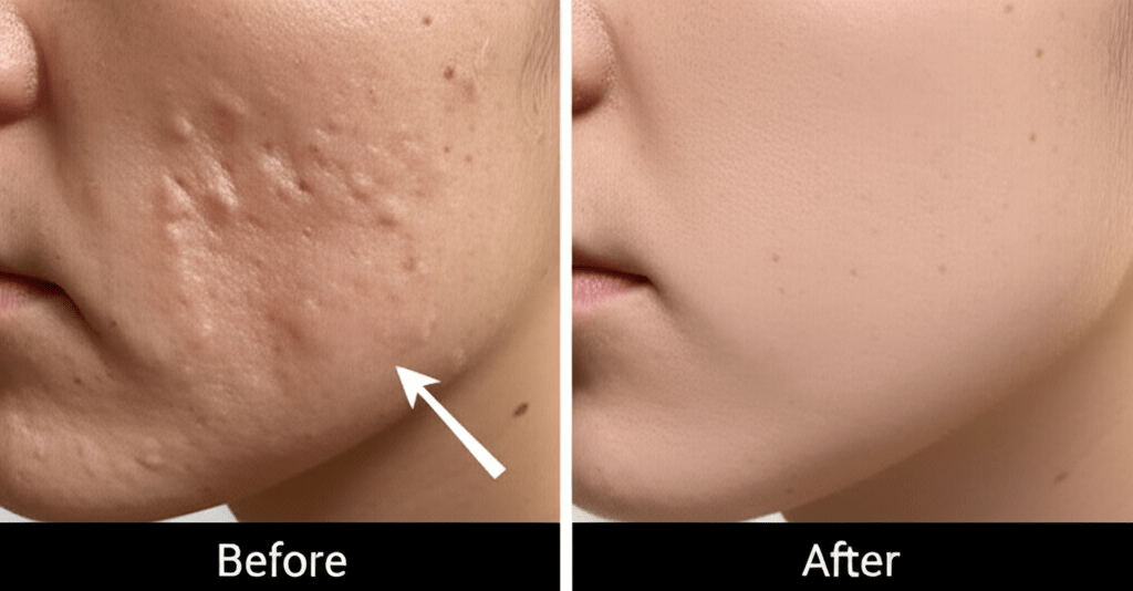 ساب‌سیژن - درمان اسکار و چاله‌های پوستی