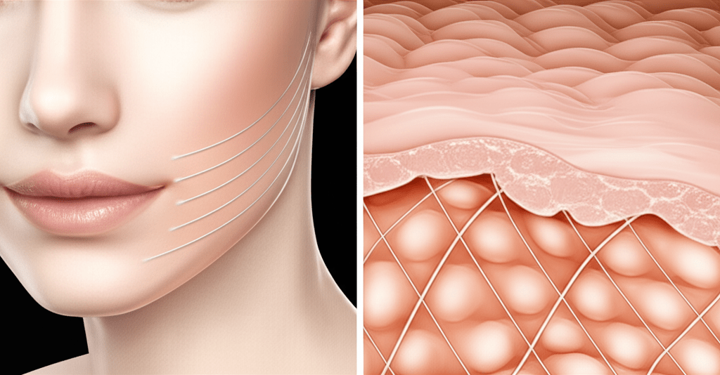 نخ لیفت و کلاژن ساز صورت و بدن